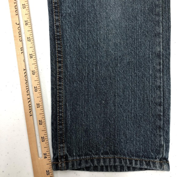 Levis 505 Jeans Boys 10 Husky W30 L26 Blue Denim Regular Fit Classic Youth Kids - Picture 10 of 13